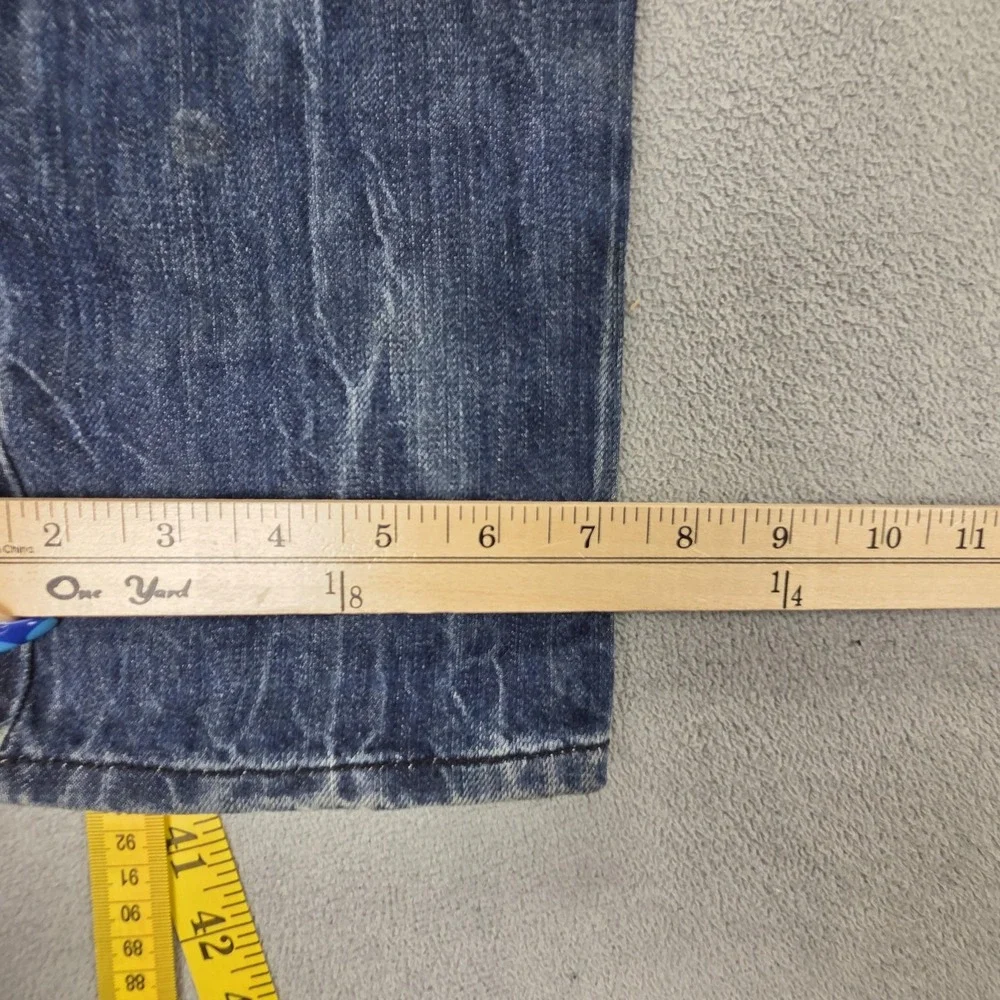 Diesel Jeans Mens 30x32 Blue Darron Regular Slim Tapered Button Fly 008B9